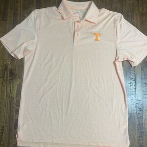 Southern Tide Tennessee polo Light Orange/White stripe